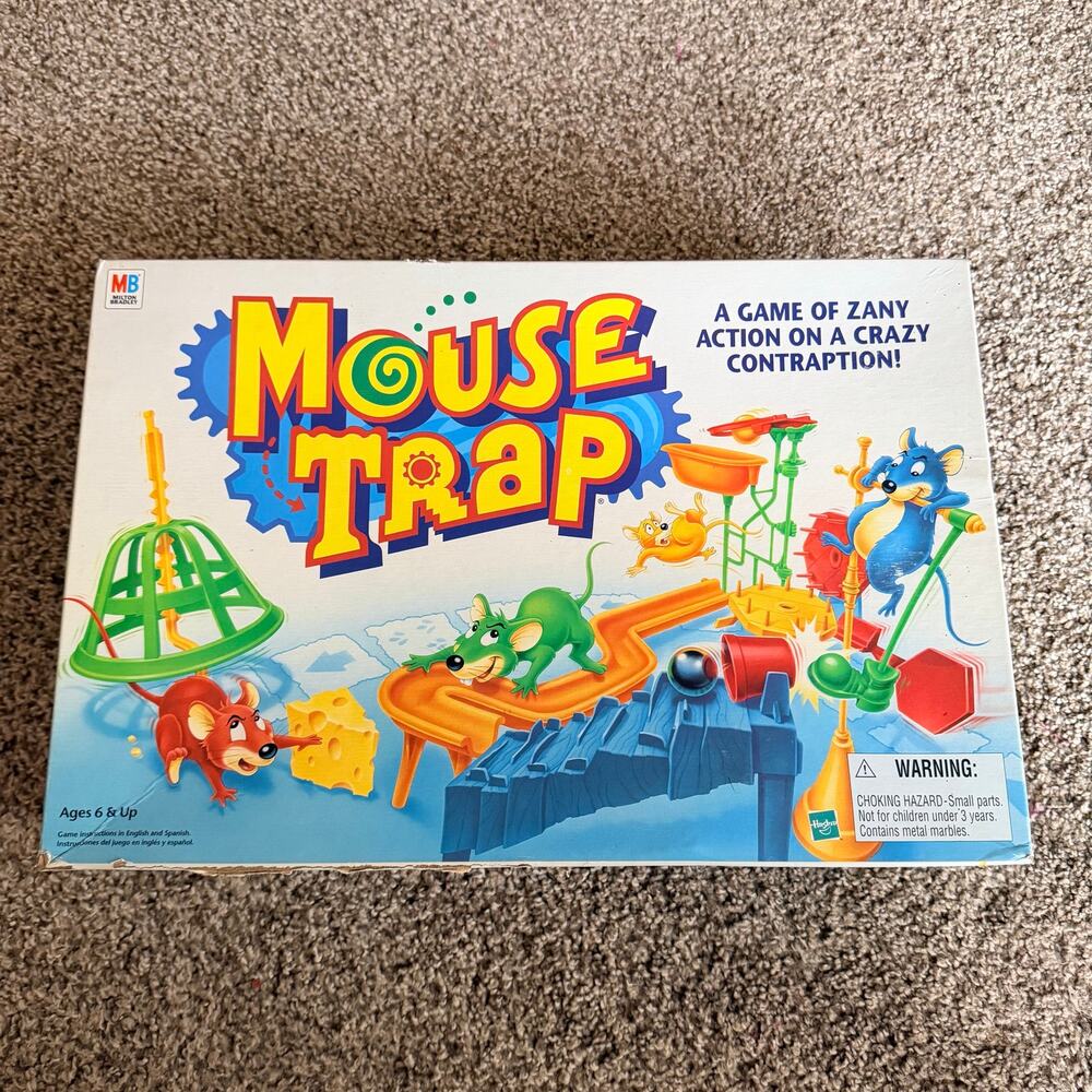 Vintage Mouse Trap 1999 Hasbro Milton Bradley Board Game